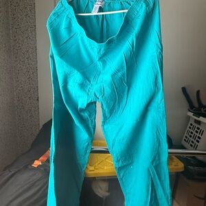 Anthony Richards Turquoise Cotton Pants